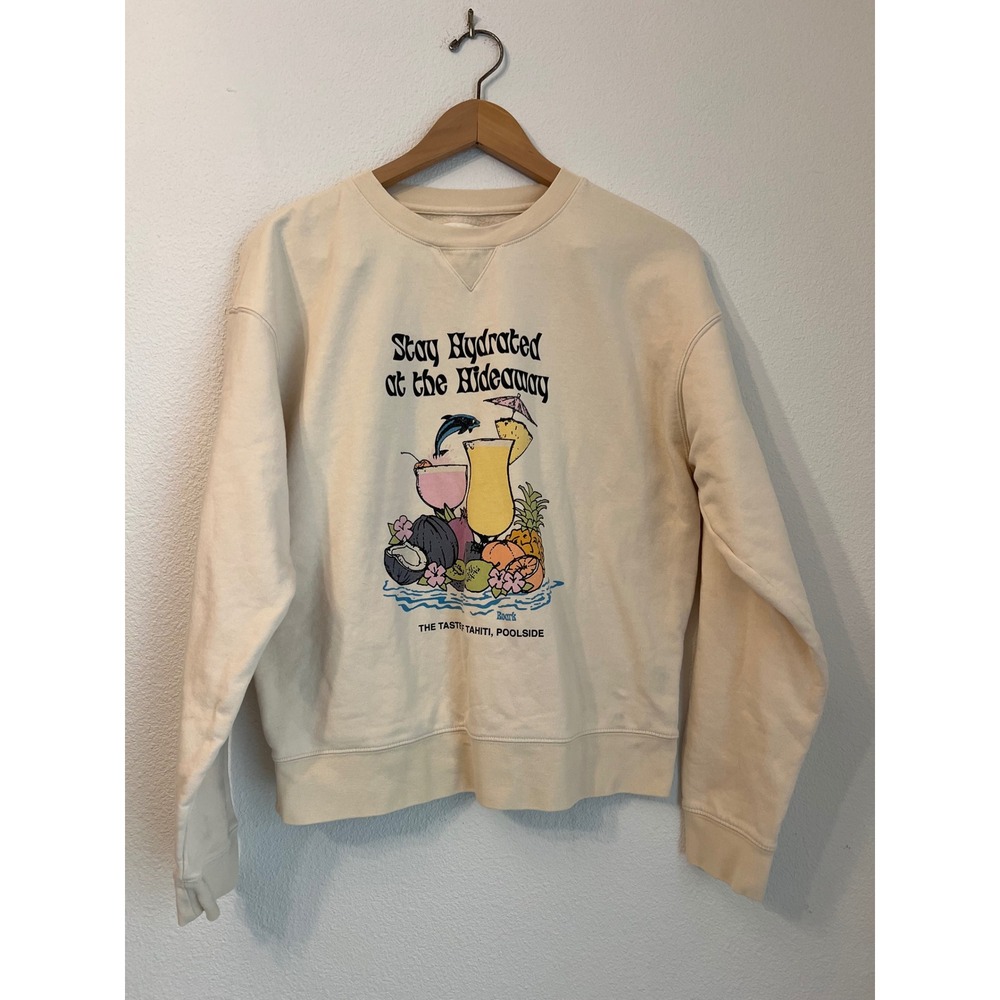 Roark Stay Hydrated Graphic Sweatshirt Pullover Crew Neck‎ Comfy M